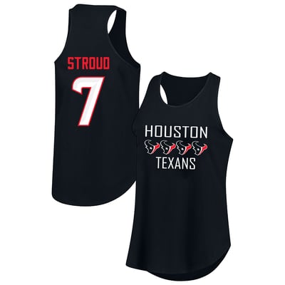 C.J. Stroud Houston Texans Fanatics Women's Plus Size Name & Number Tank Top - Navy